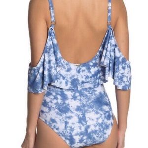 Nicole Miller One Piece Swimsuit with ruffles